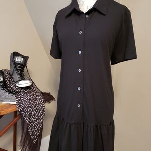 Saint + Sofia Jersey Ruffle Dress